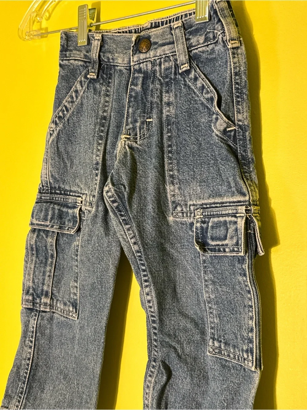 OshKosh B'gosh Dark Blue Kids Cargo Jeans